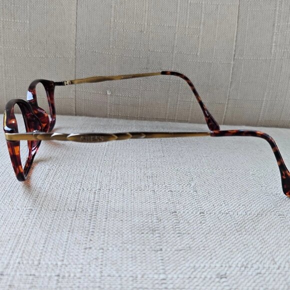 Vintage Guess Eyeglasses Frame Brown Tortoise/Gold Tone Glasses Eye Wear GU643 main image 5